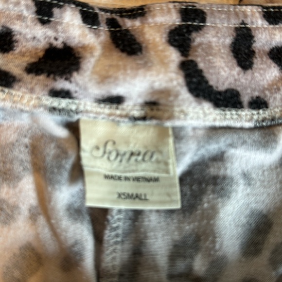 Soma Animal Print Long Sleeves and Pants Pajama Set Size XS Black and White - Picture 12 of 16